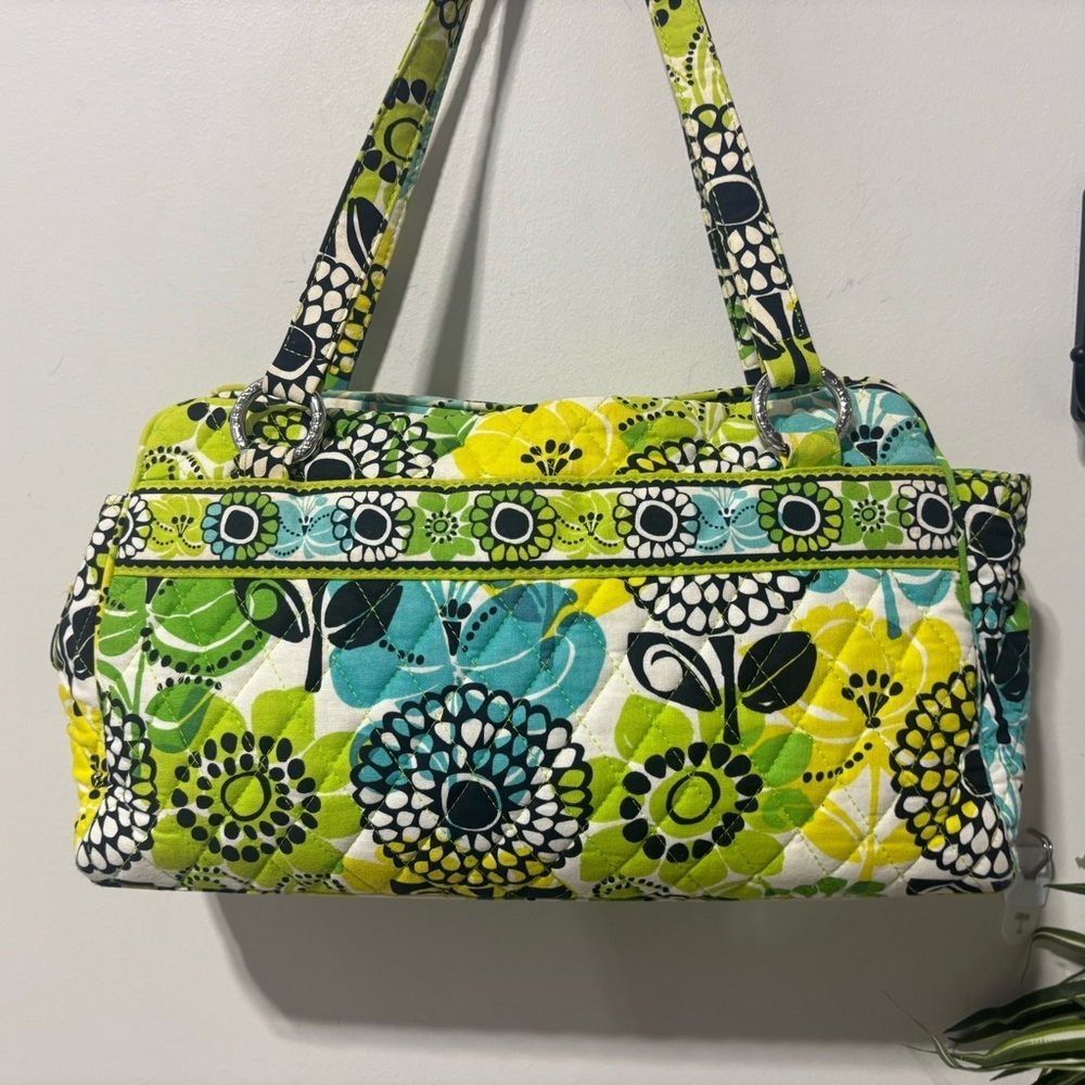 ❤️Vera Bradley Quilted Limes Up Shoulder Bag - Picture 4 of 8